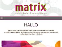 Tablet Screenshot of matrix-design.ch